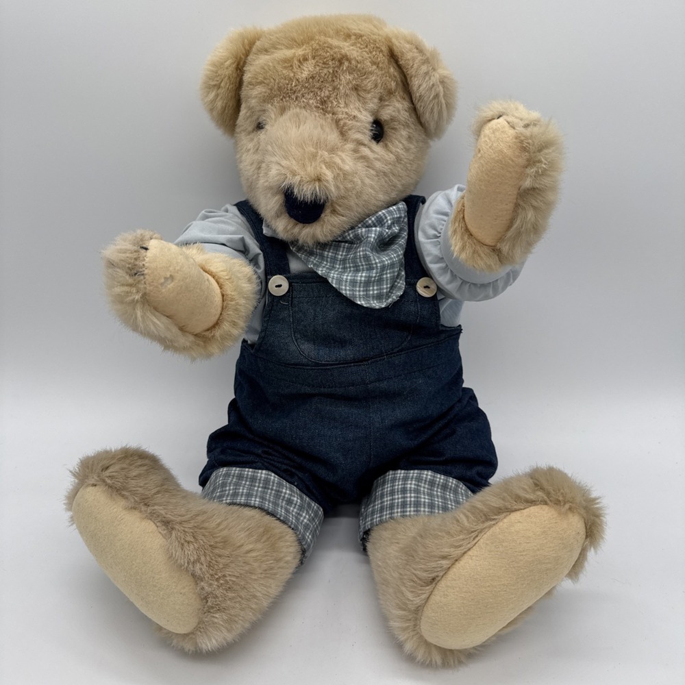 VANDERBEAR FAMILY NORTH AMERICAN BEAR CO. JOINTED TEDDY BEAR 20" w/OUTFIT  1982